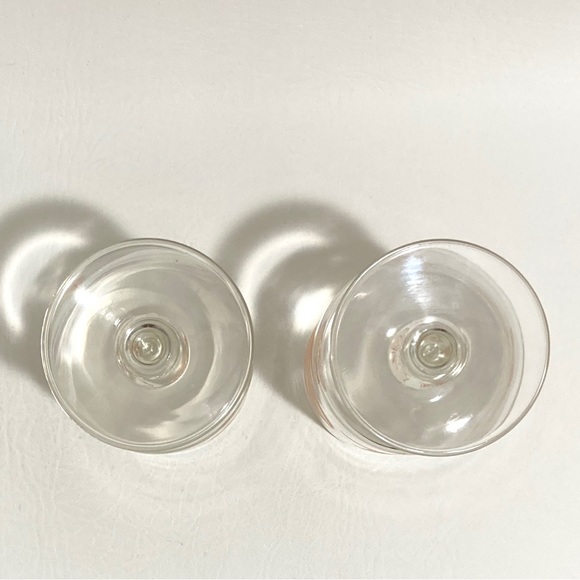 Vintage M. W. Periscope Sea Shell Footed Glassware, set 2 - Picture 5 of 6